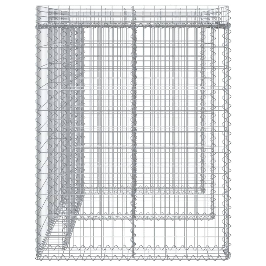 Schanskorf voor vuilnisbak 270x91x120 cm gegalvaniseerd ijzer