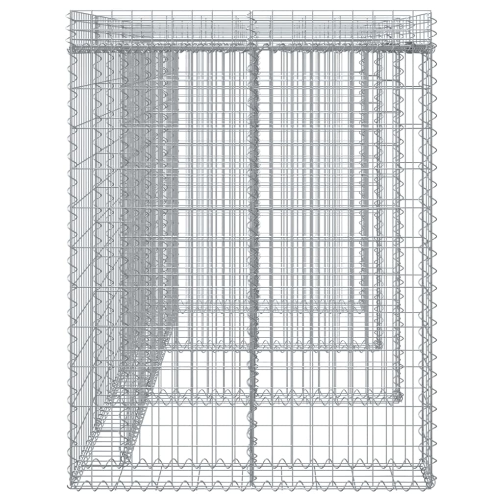 Schanskorf voor vuilnisbak 270x91x120 cm gegalvaniseerd ijzer