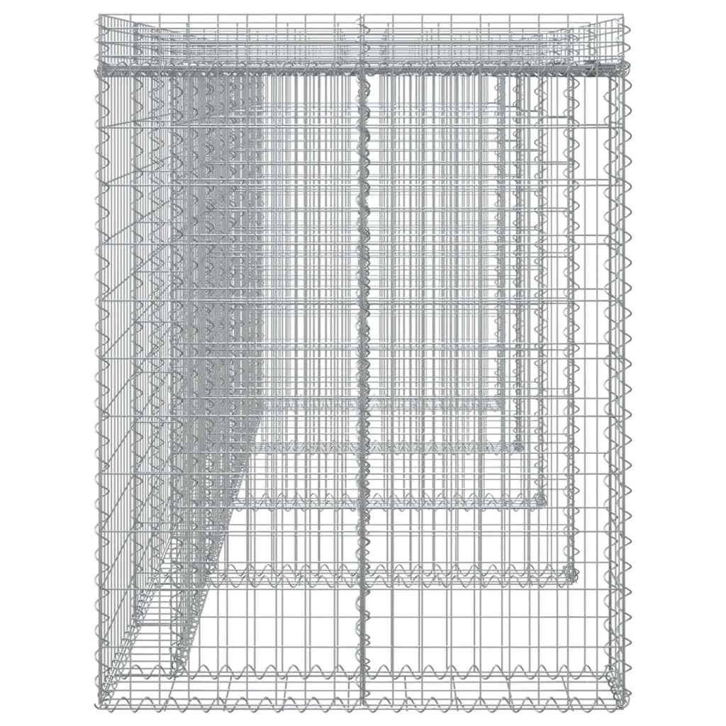 Schanskorf voor vuilnisbak 270x91x120 cm gegalvaniseerd ijzer