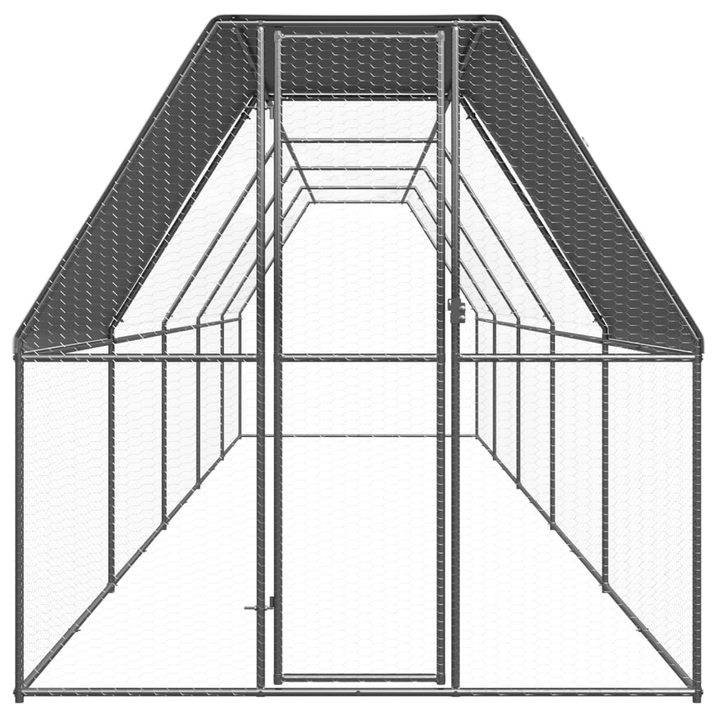 Kippenhok 3x6x2 m gegalvaniseerd staal