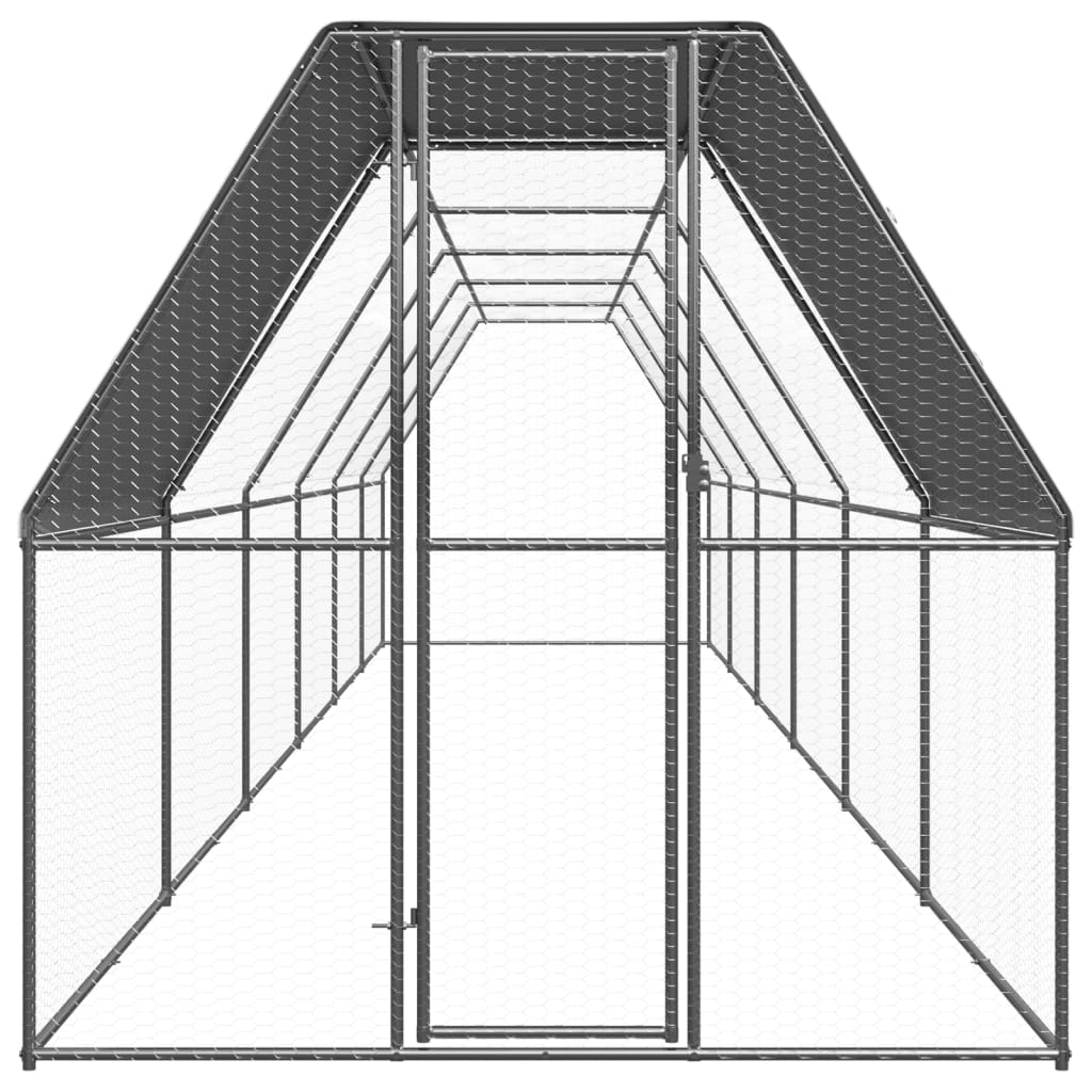 Kippenhok 3x6x2 m gegalvaniseerd staal