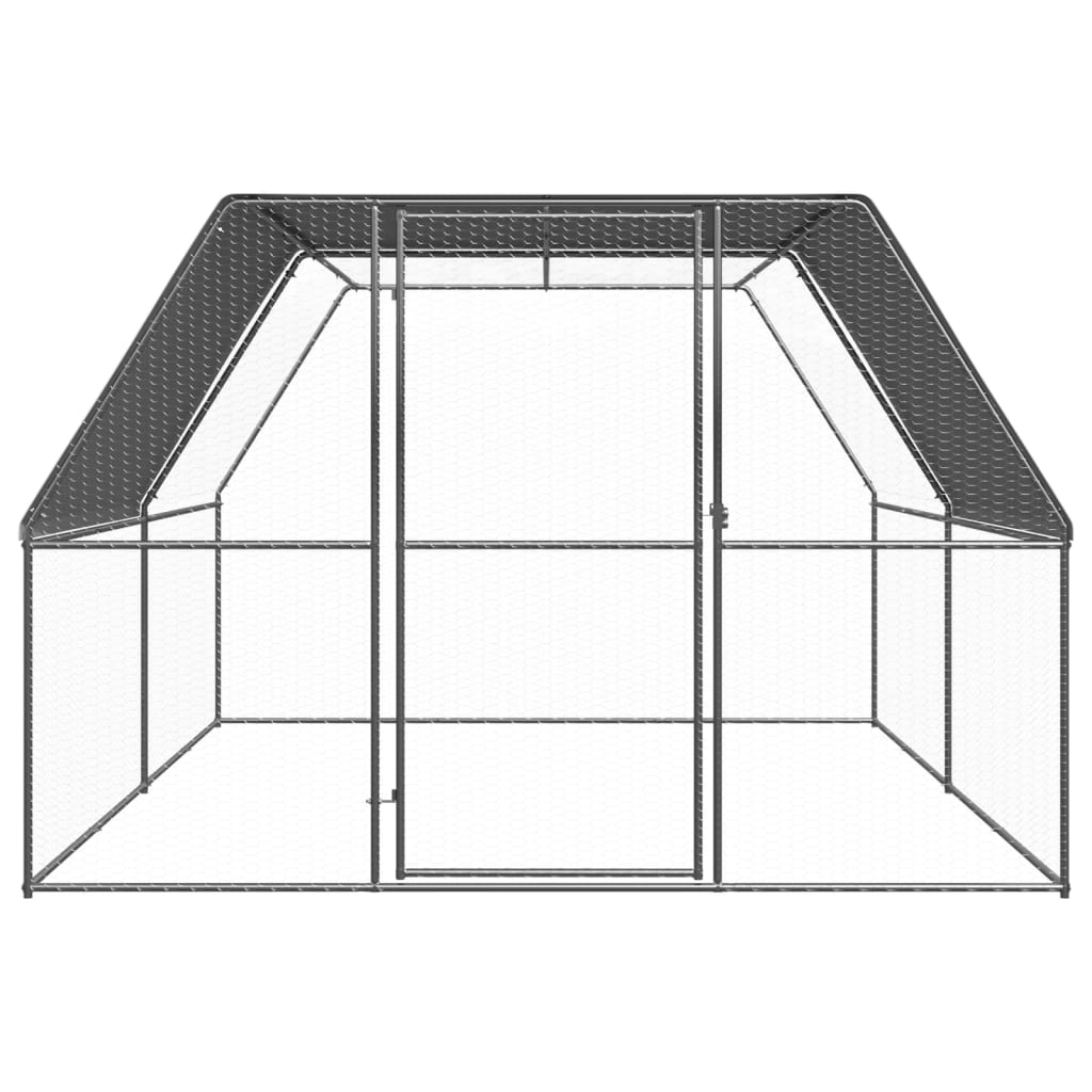 Kippenhok 2x4x2 m gegalvaniseerd staal