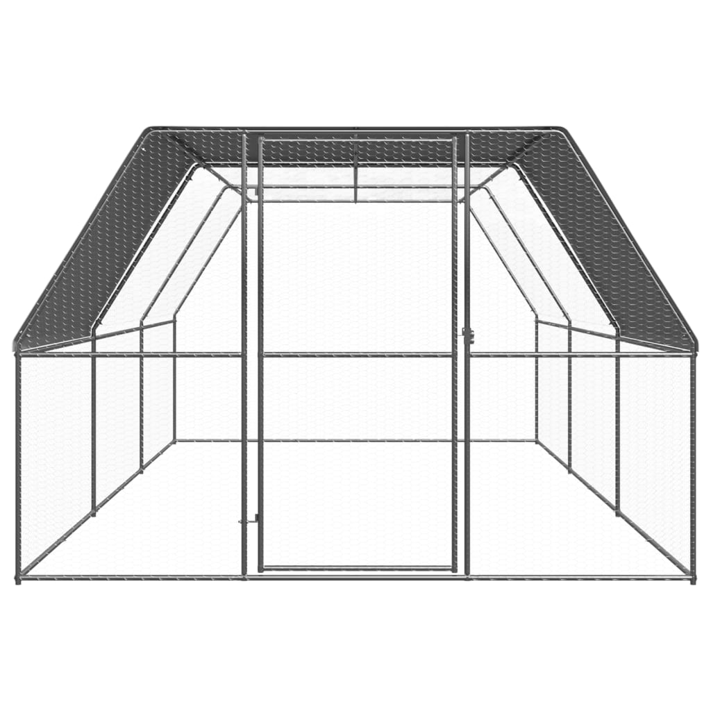 Kippenhok 2x4x2 m gegalvaniseerd staal