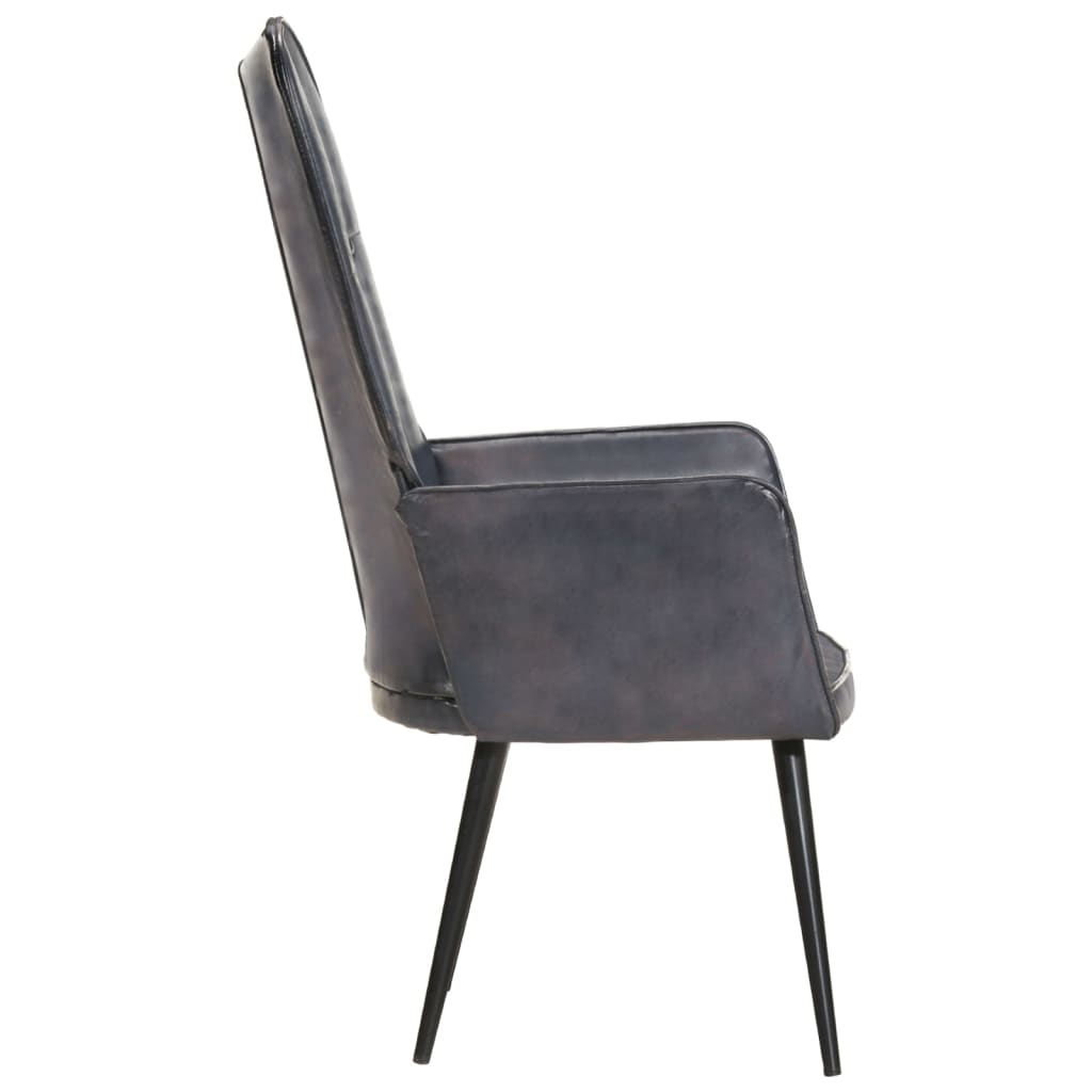 Fauteuil echt leer