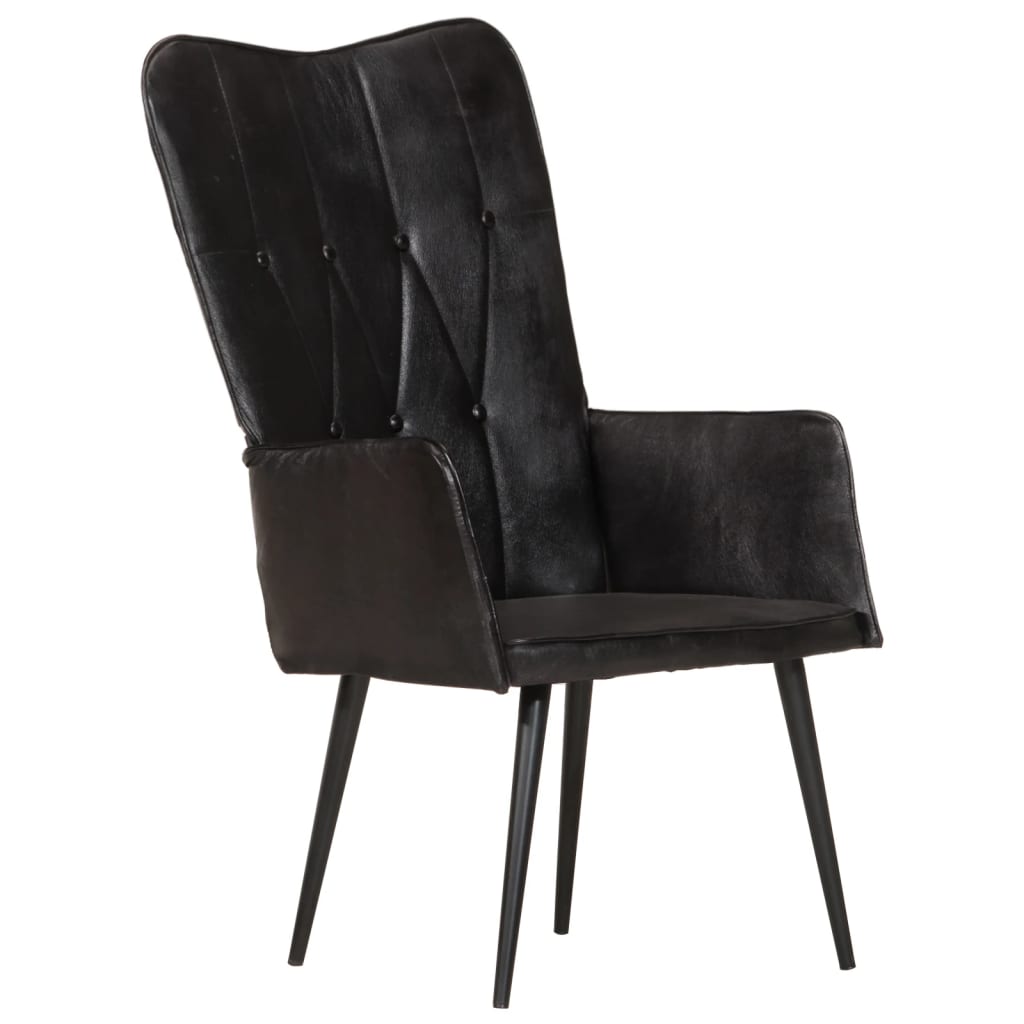 Fauteuil echt leer