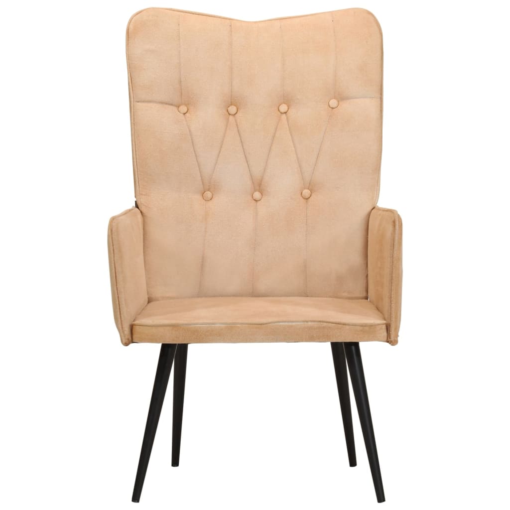 Fauteuil echt leer