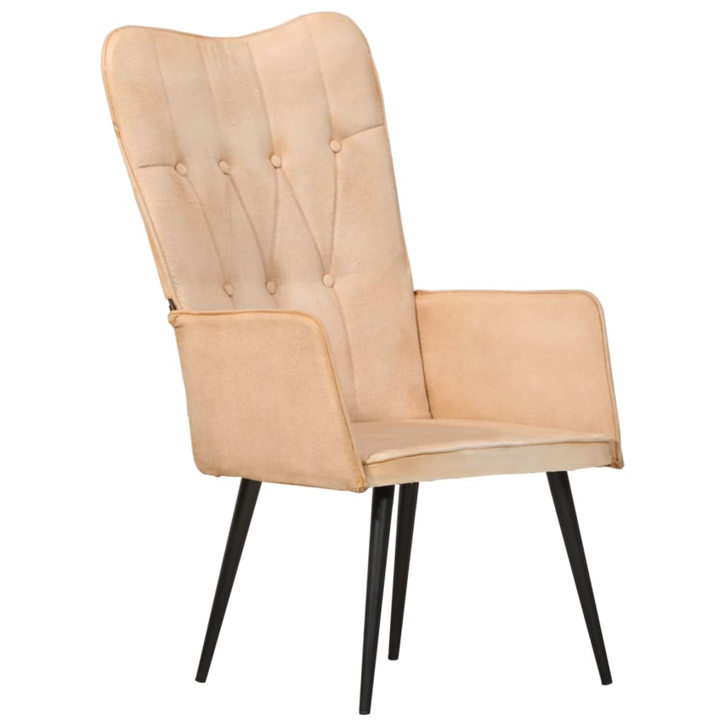 Fauteuil echt leer