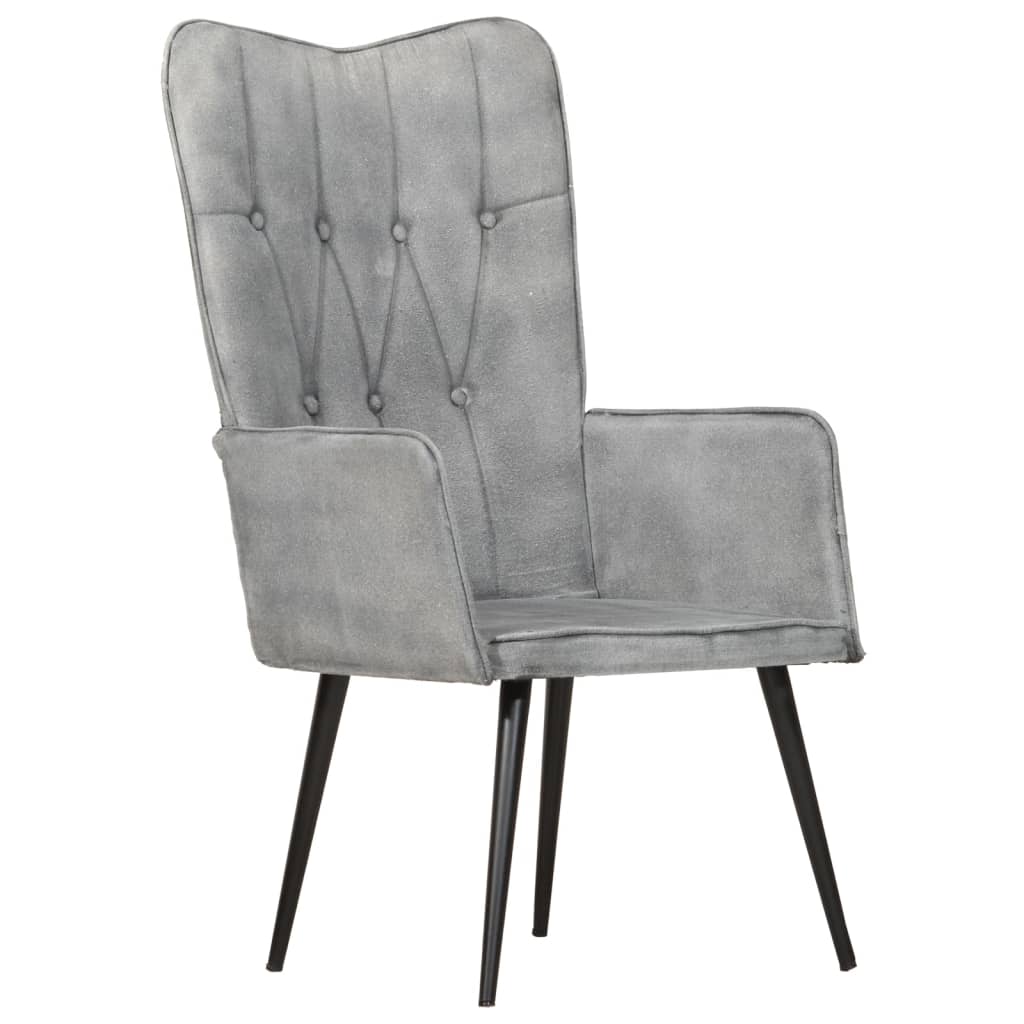 Fauteuil echt leer