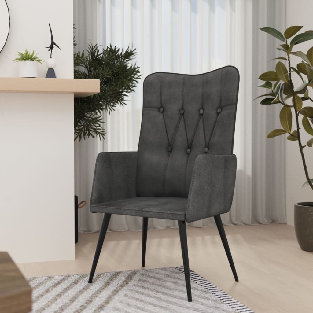 Fauteuil echt leer