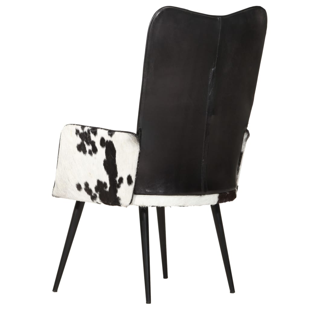 Fauteuil echt leer