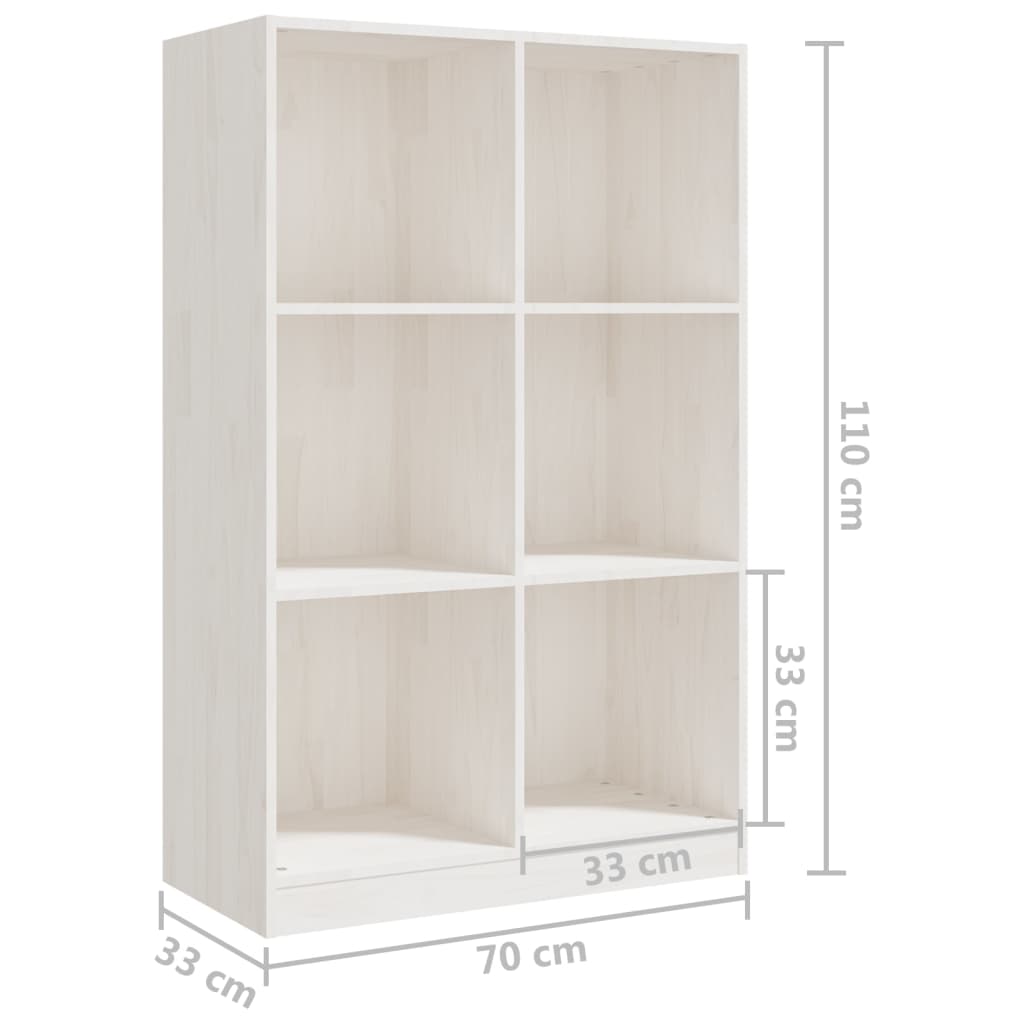 Boekenkast 70x33x110 cm massief grenenhout