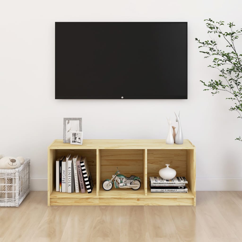 Tv-meubel 104x33x41 cm massief grenenhout