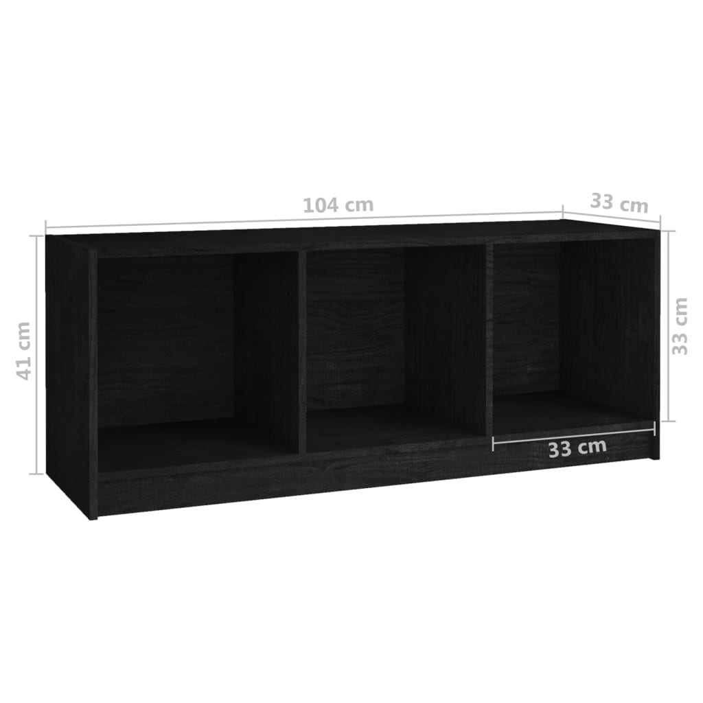 Tv-meubel 104x33x41 cm massief grenenhout