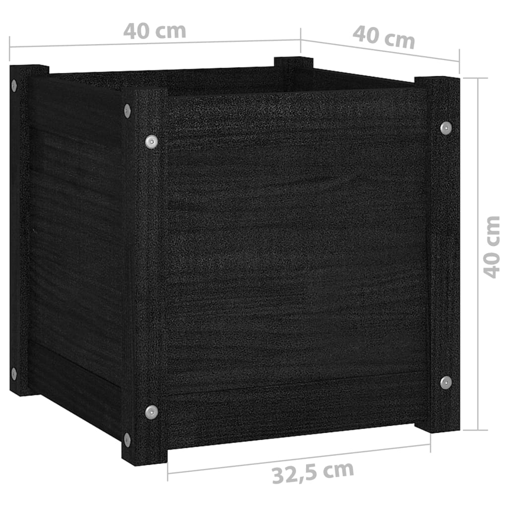 Plantenbak 40x40x40 cm massief grenenhout