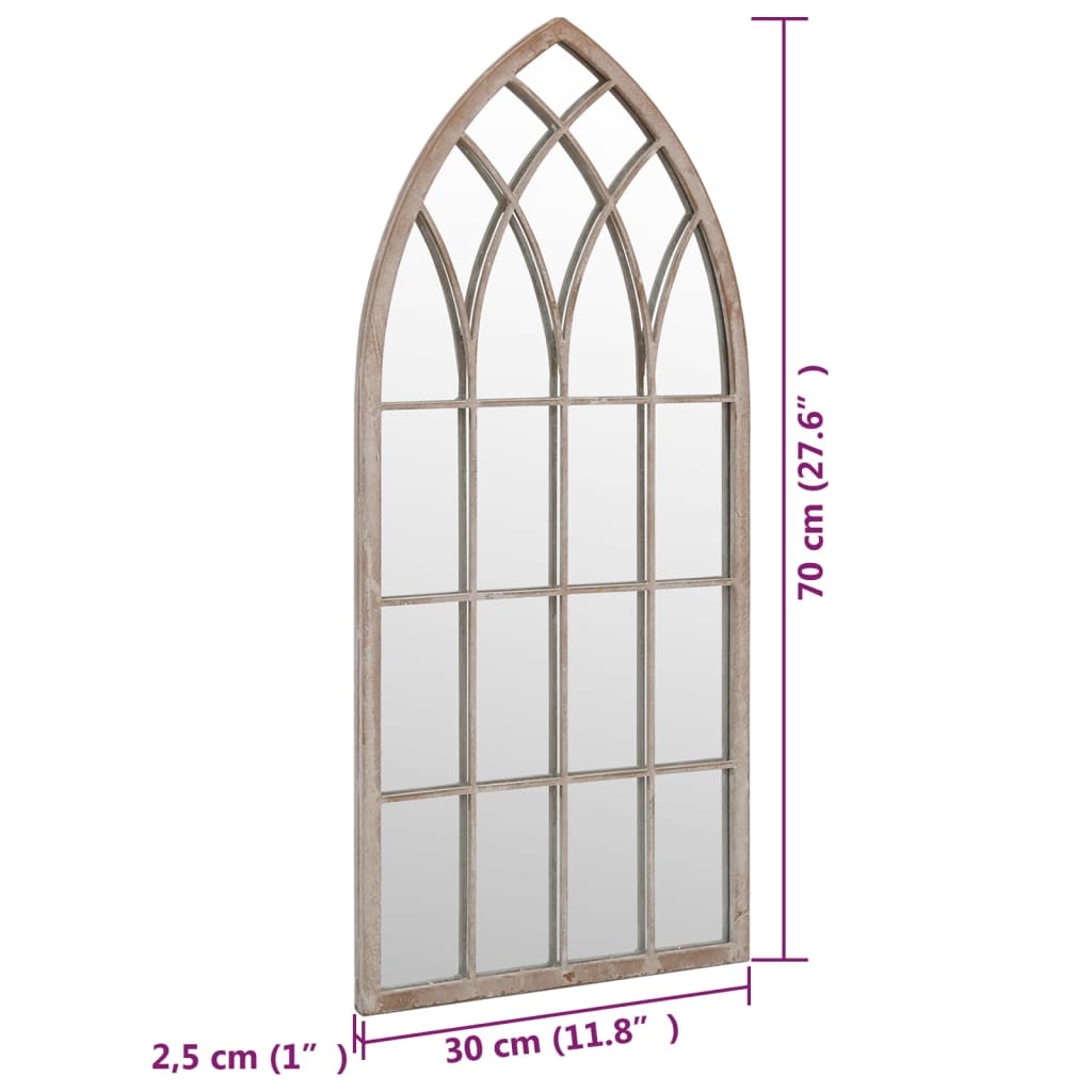 Spiegel 70x30 cm ijzer