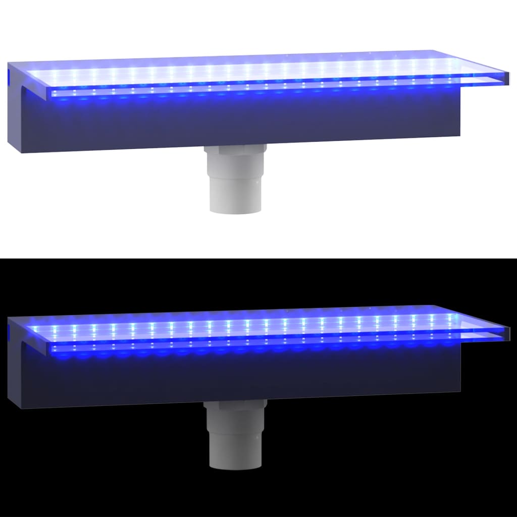 Watervaloverlaat met RGB LED's 30 cm acryl