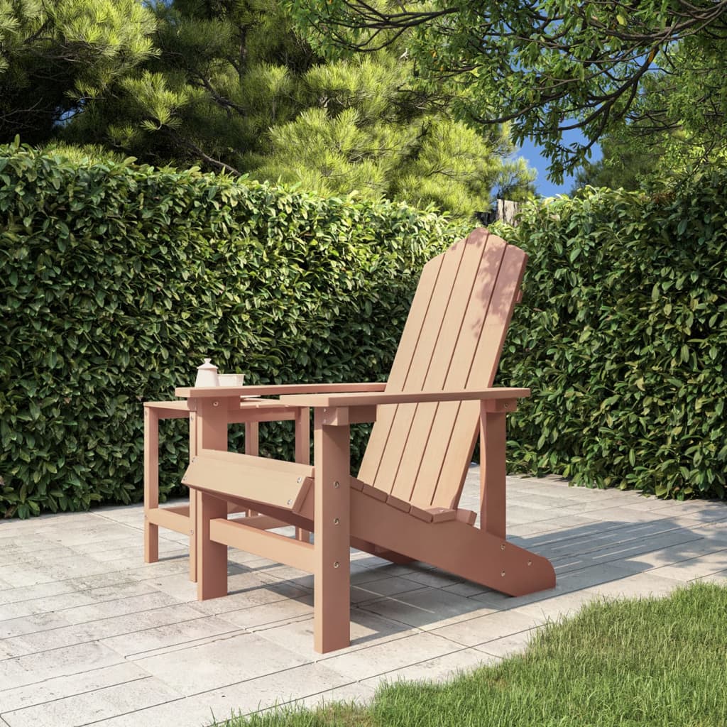 Tuinstoel Adirondack met tafel HDPE