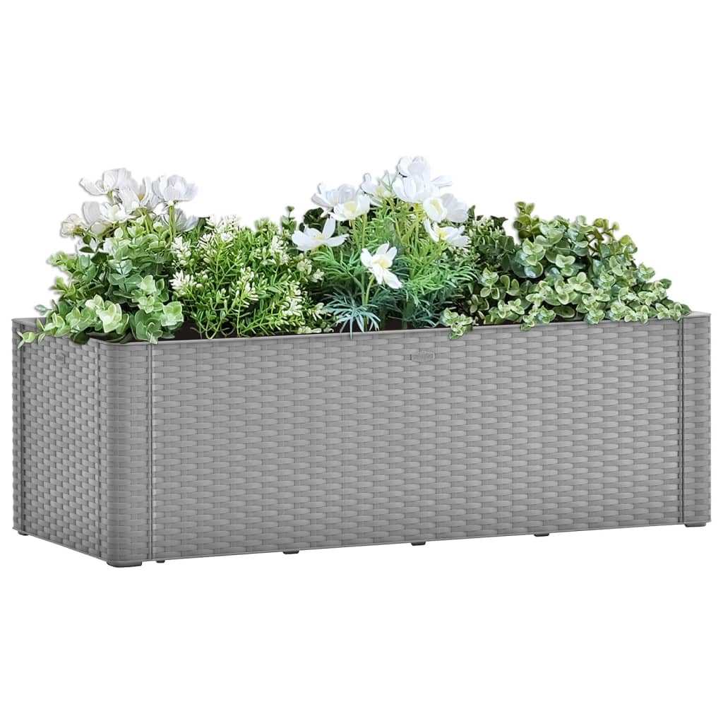 Plantenbak hoog met zelfbewateringssysteem 43x43x33 cm