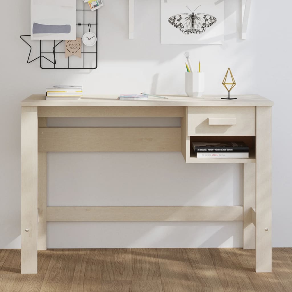 Bureau HAMAR 110x40x75 cm massief grenenhout