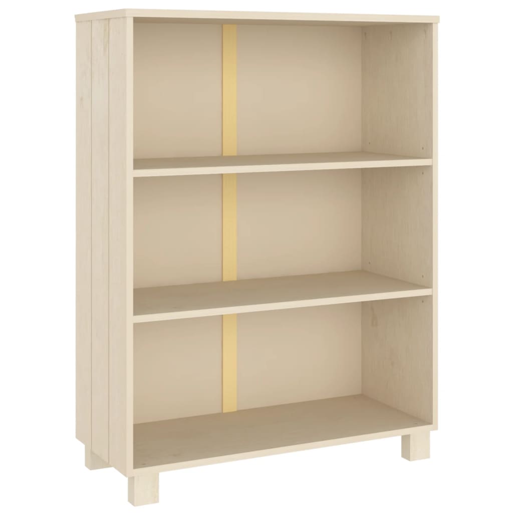 Boekenkast HAMAR 85x35x112 cm massief grenenhout