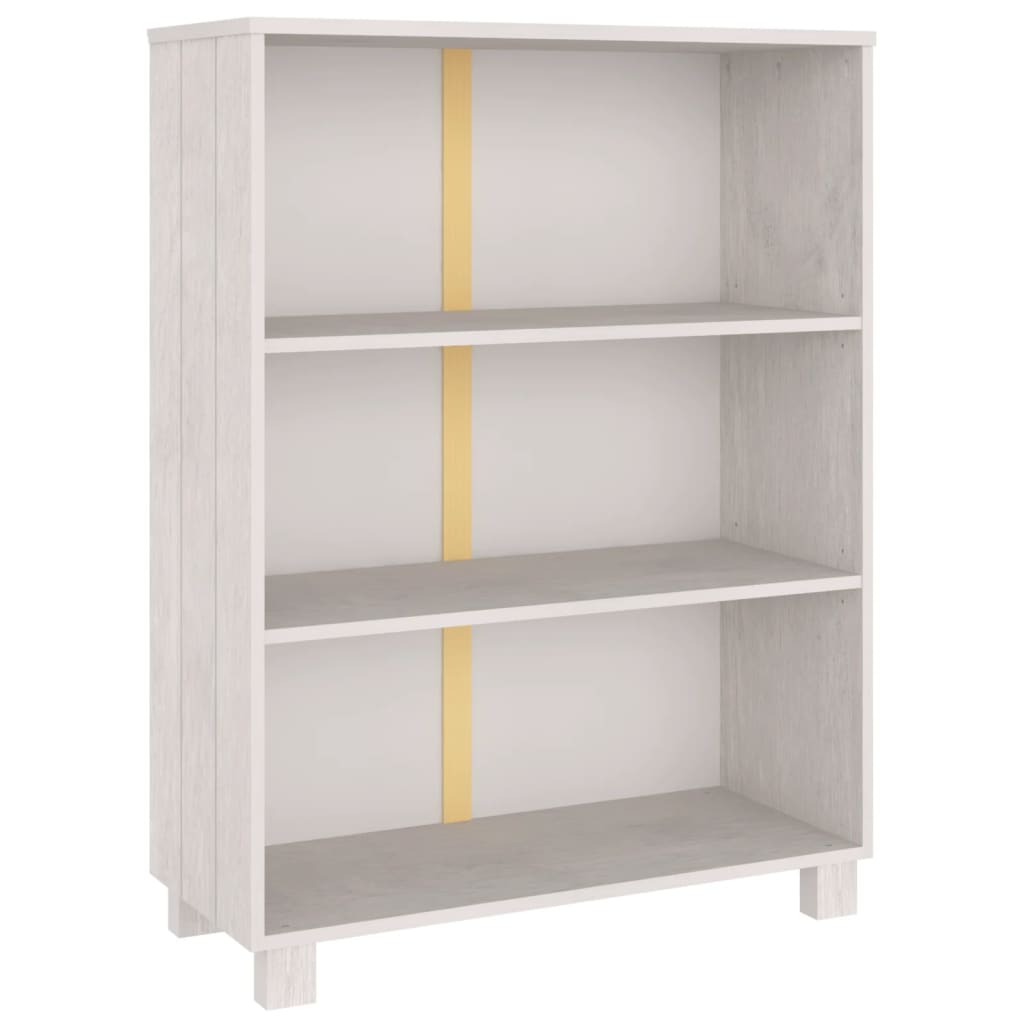 Boekenkast HAMAR 85x35x112 cm massief grenenhout