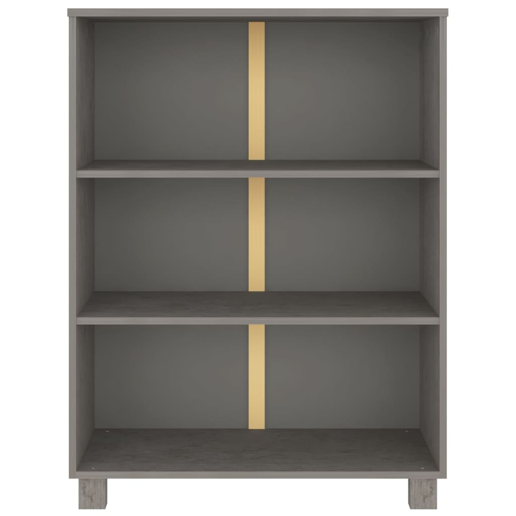 Boekenkast HAMAR 85x35x112 cm massief grenenhout