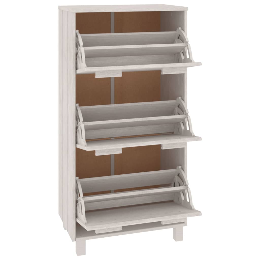 Schoenenkast HAMAR 59,5x35x117 cm massief grenenhout