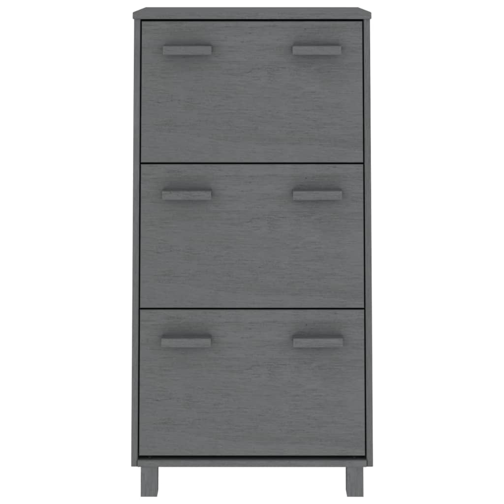 Schoenenkast HAMAR 59,5x35x117 cm massief grenenhout