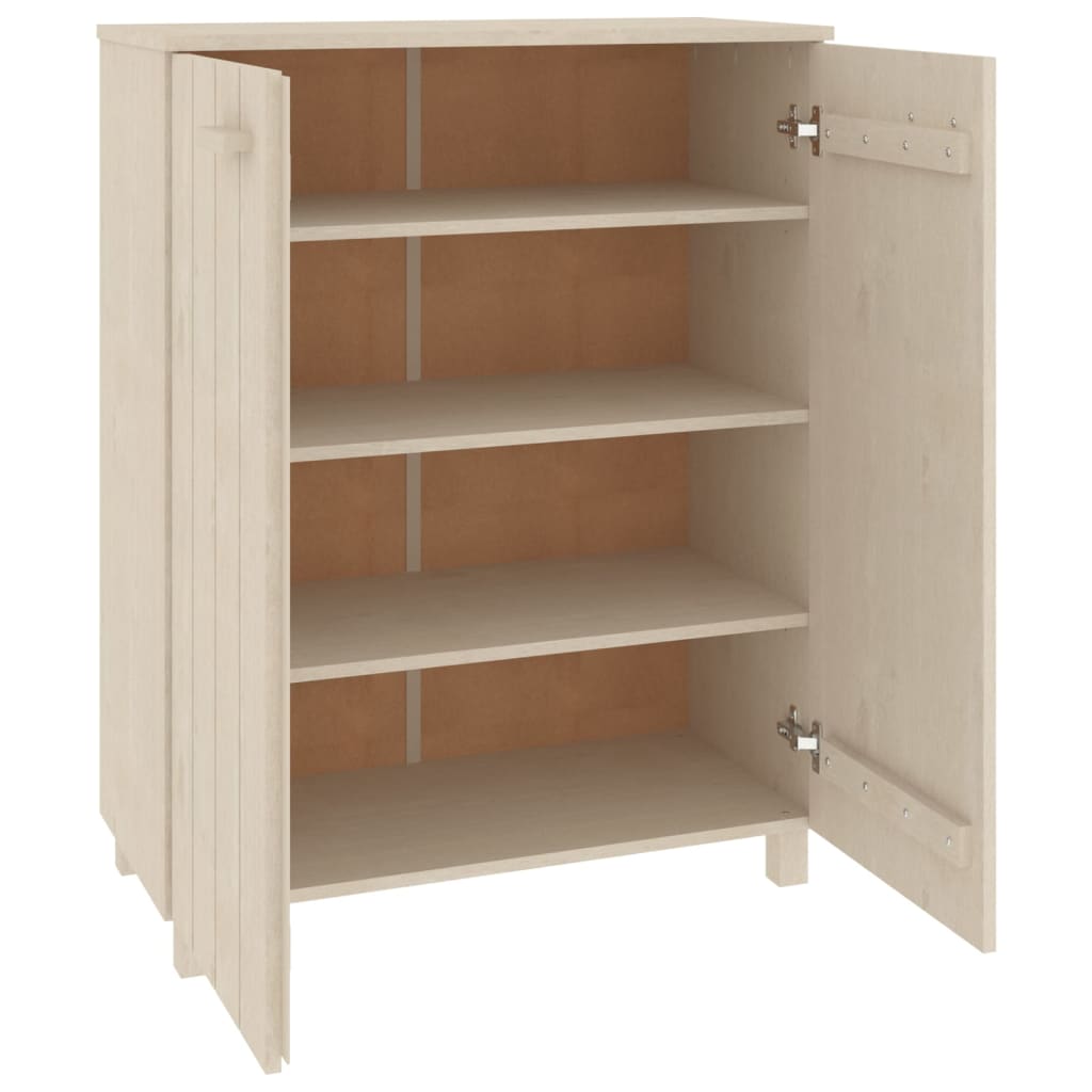 Schoenenkast HAMAR 85x40x108 cm massief grenenhout