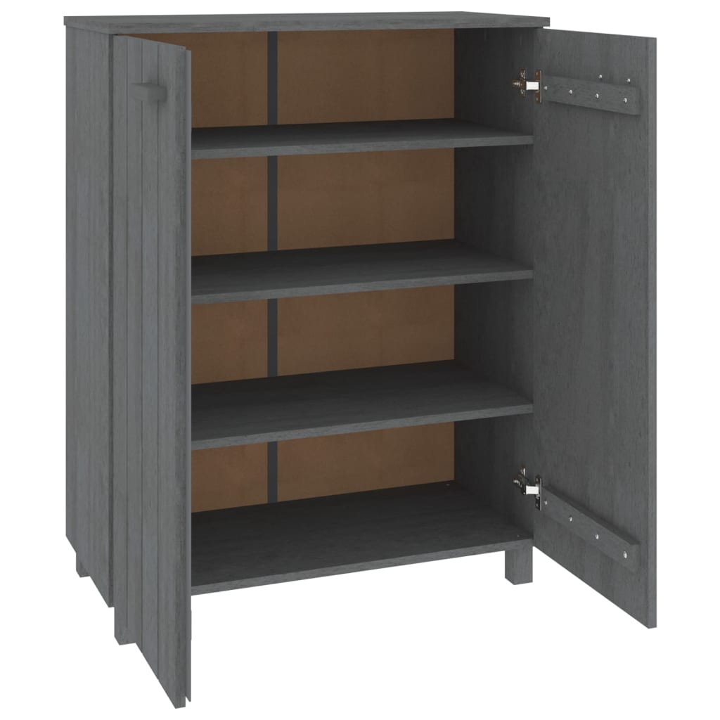 Schoenenkast HAMAR 85x40x108 cm massief grenenhout