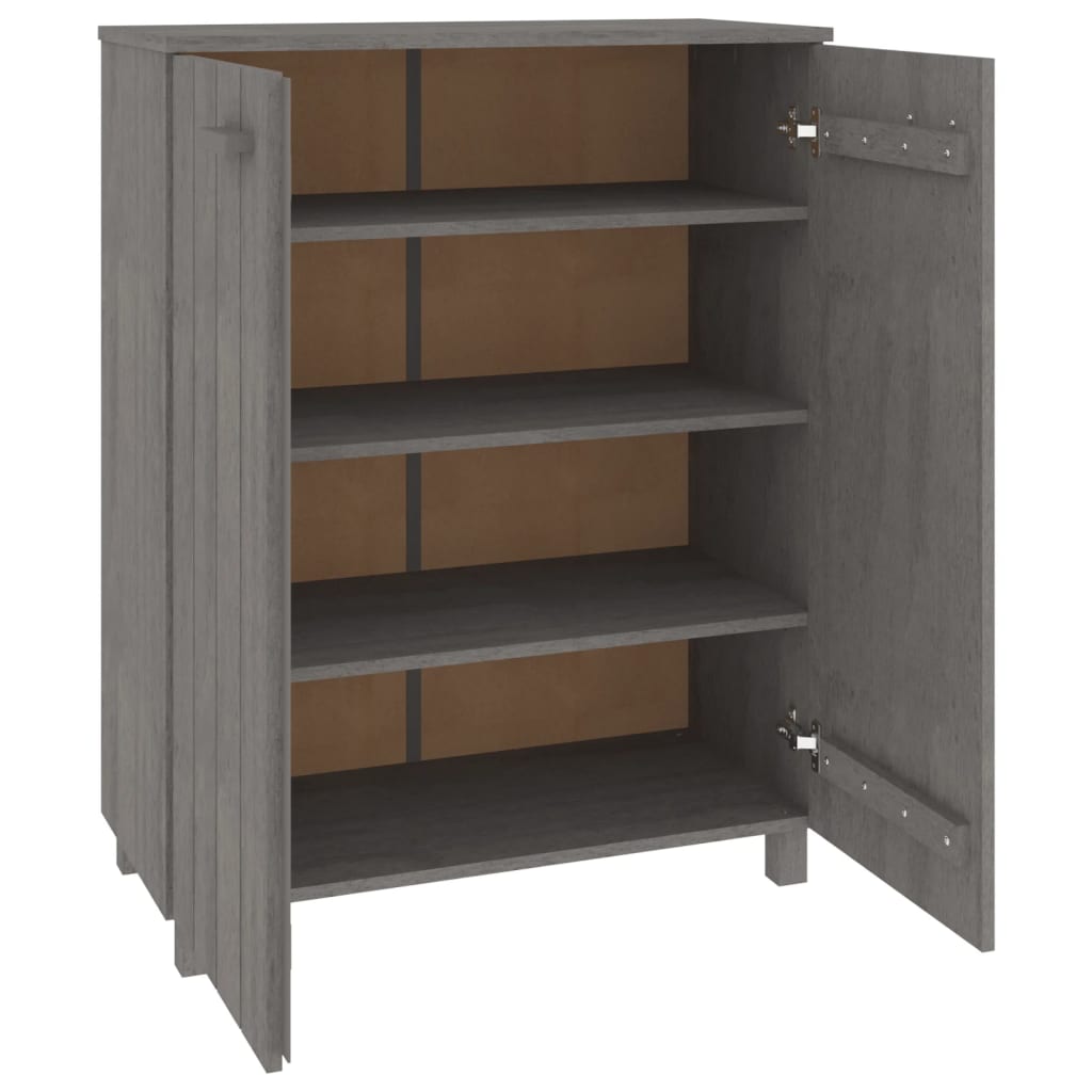 Schoenenkast HAMAR 85x40x108 cm massief grenenhout