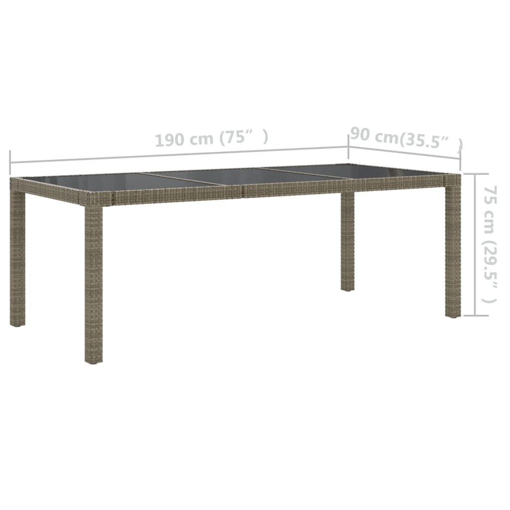 9-delige Tuinset met kussens poly rattan