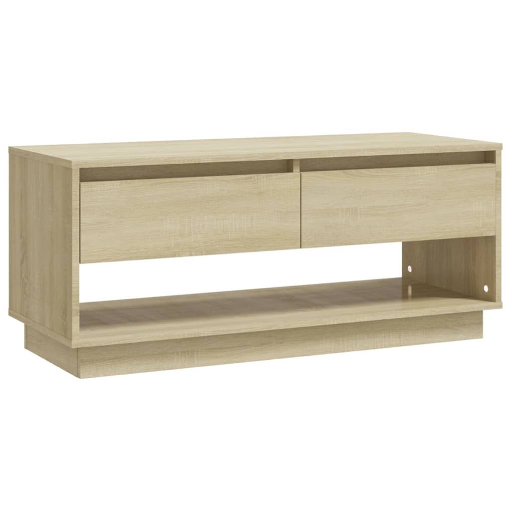 Tv-meubel 102x41x44 cm bewerkt hout