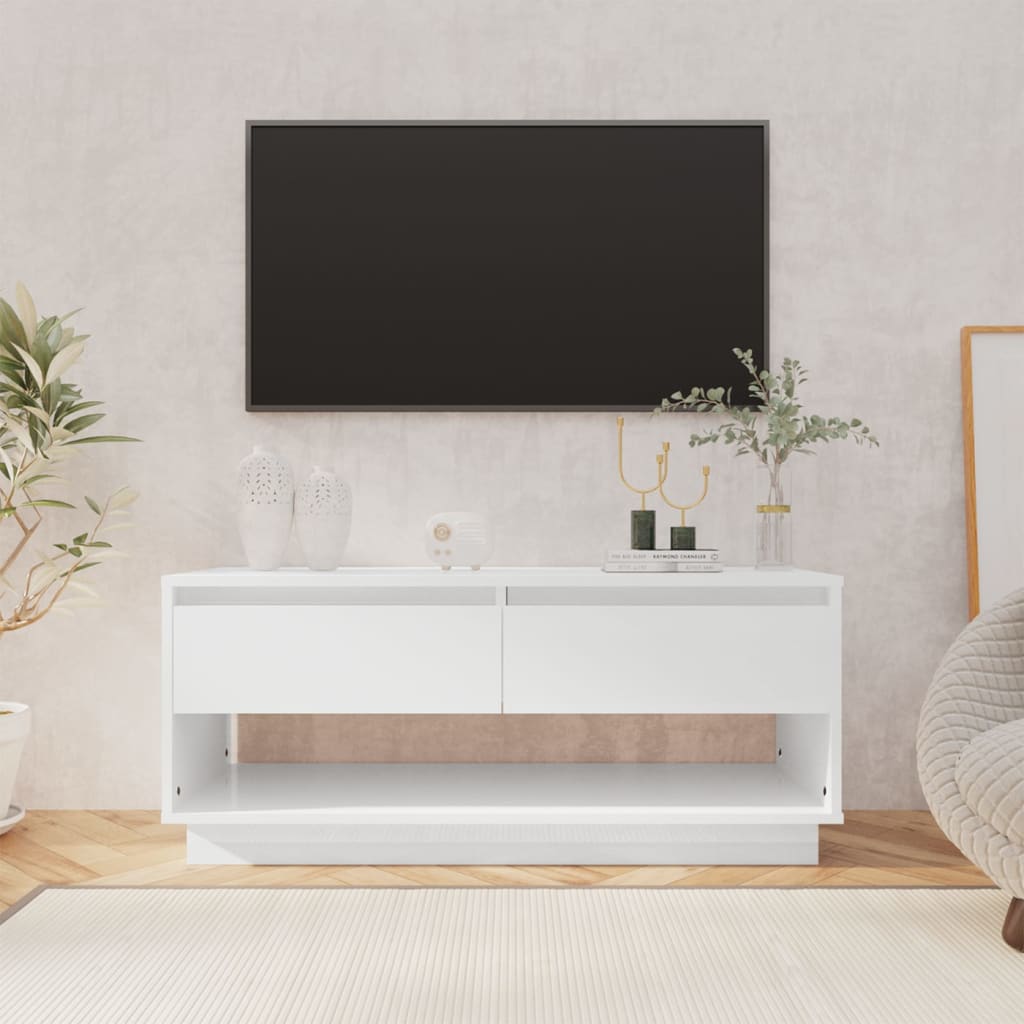 Tv-meubel 102x41x44 cm bewerkt hout