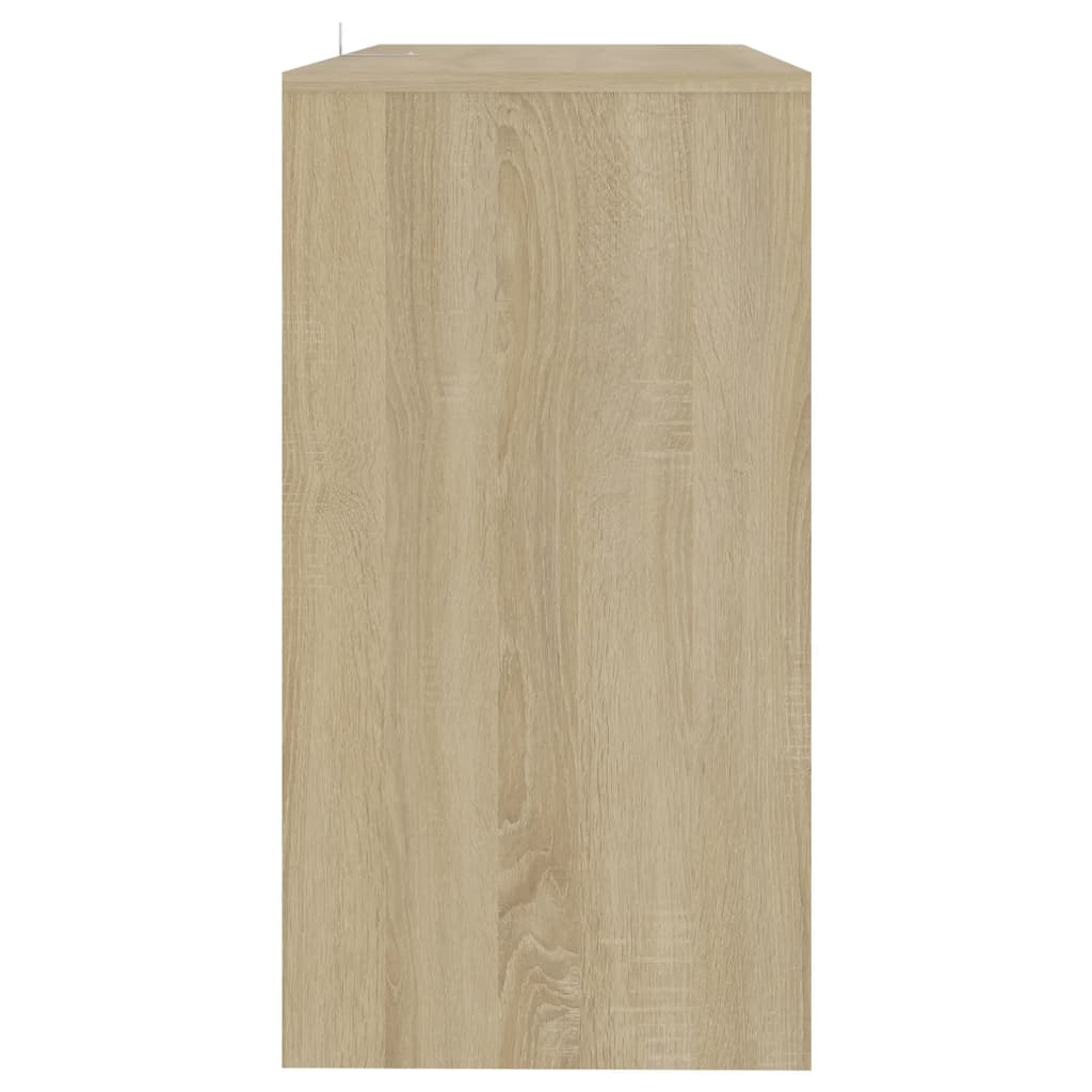 Wandtafel 89x41x76,5 cm bewerkt hout eikenkleurig