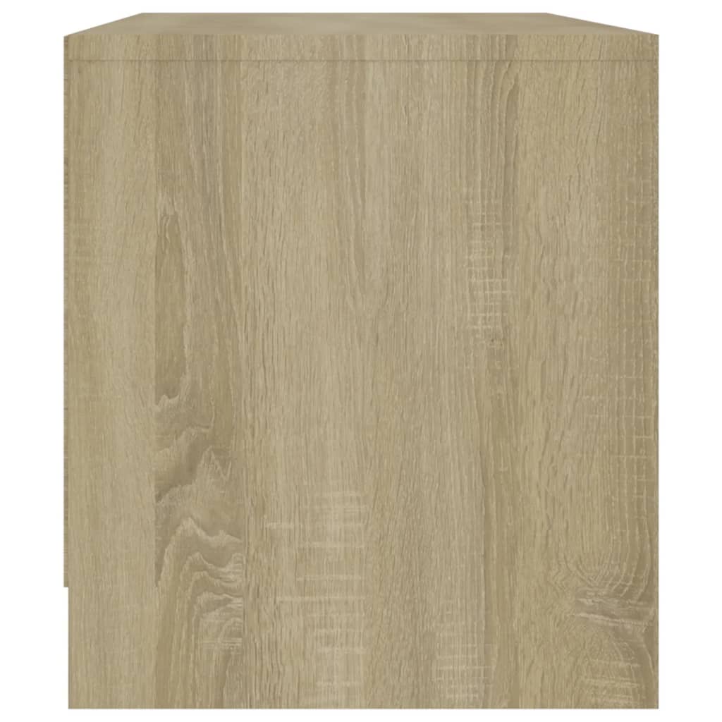 Tv-meubel 90x35x40 cm bewerkt hout eikenkleurig