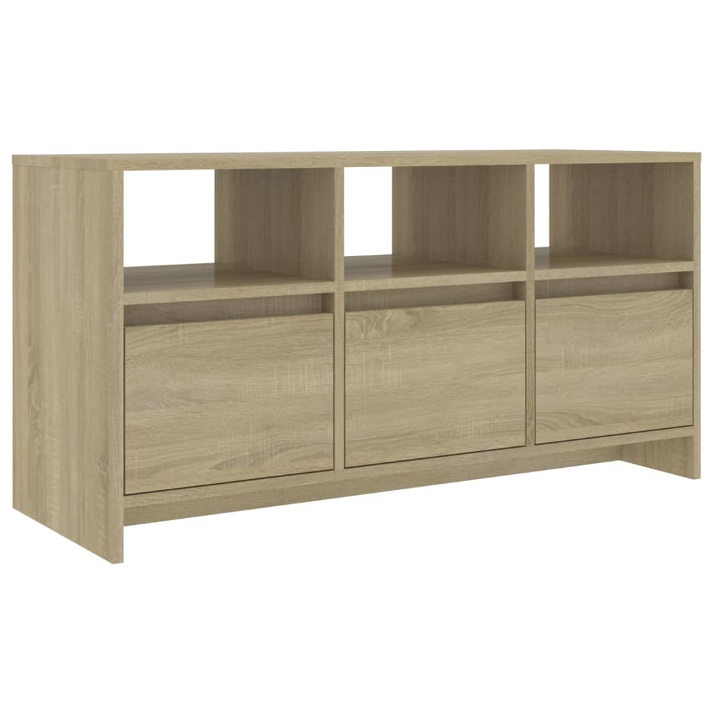 Tv-meubel 102x37,5x52,5 cm bewerkt hout