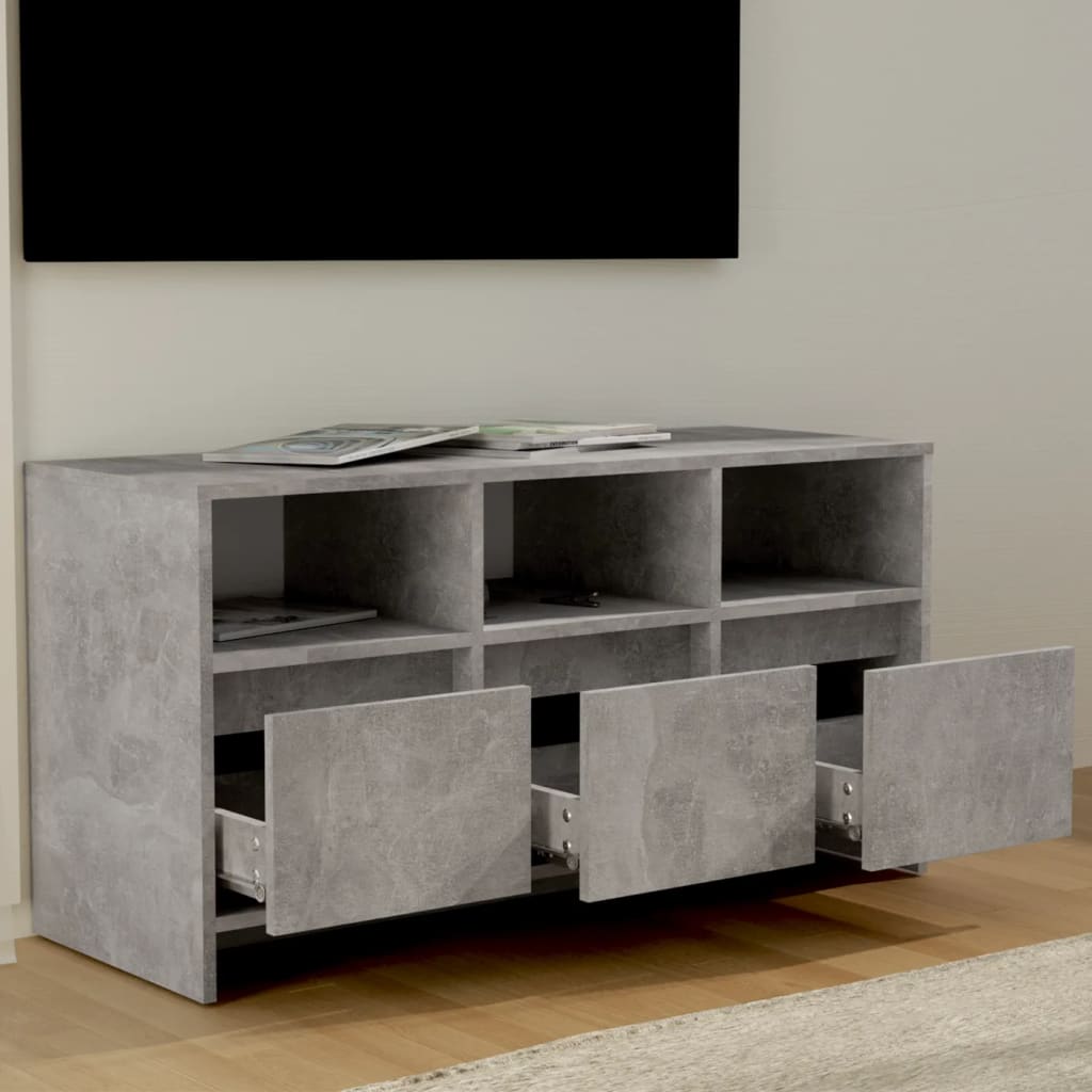 Tv-meubel 102x37,5x52,5 cm bewerkt hout eikenkleurig