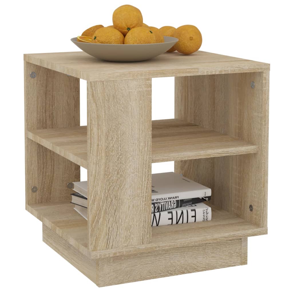 Salontafel 40x40x43 cm bewerkt hout