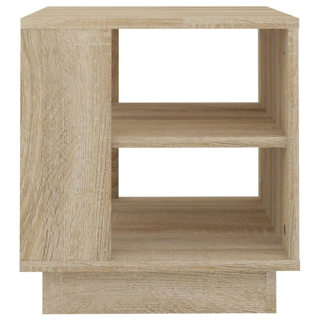 Salontafel 40x40x43 cm bewerkt hout