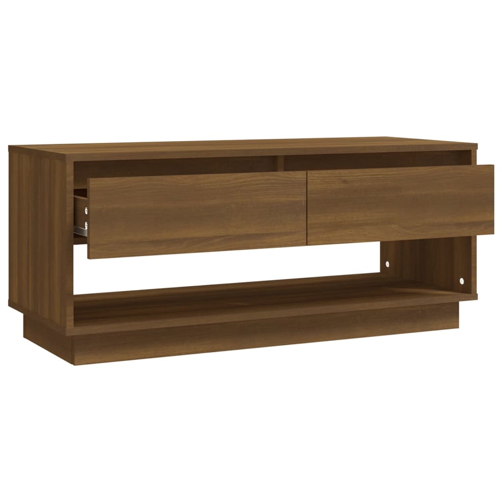 Tv-meubel 102x41x44 cm bewerkt hout