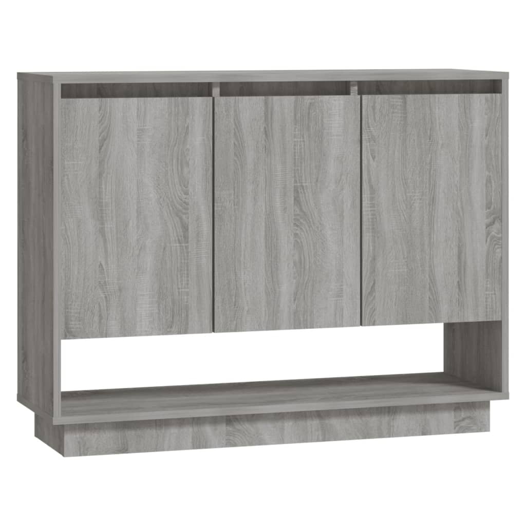 Dressoir 97x31x75 cm bewerkt hout eikenkleurig