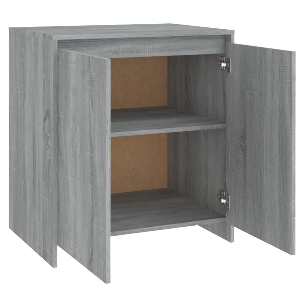 Dressoir 70x41x75 cm bewerkt hout eikenkleurig