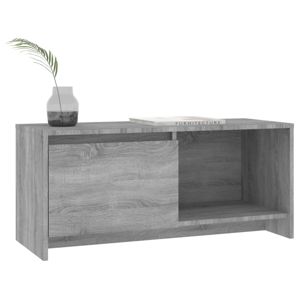 Tv-meubel 90x35x40 cm bewerkt hout eikenkleurig