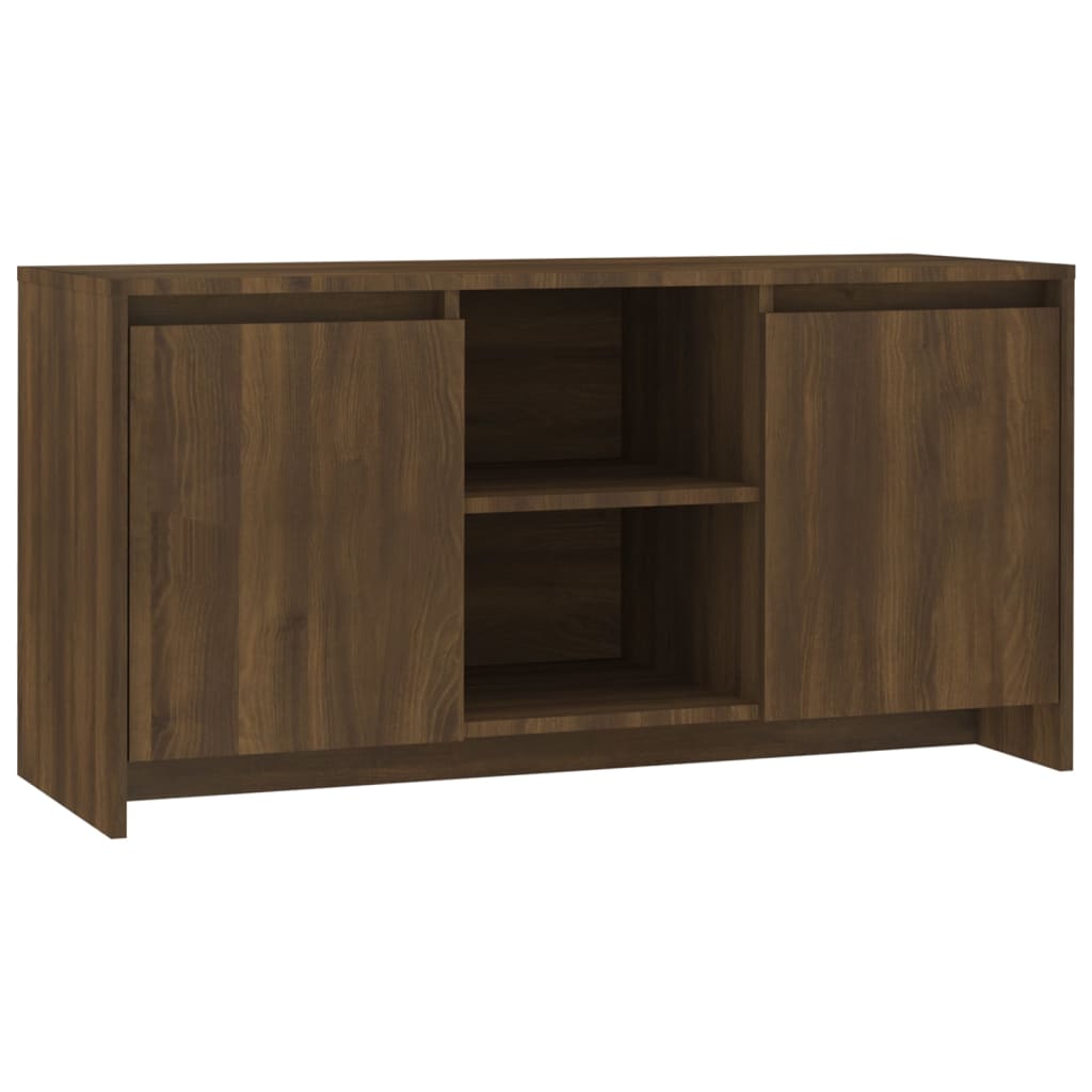 Tv-meubel 102x37,5x52,5 cm bewerkt hout eikenkleurig