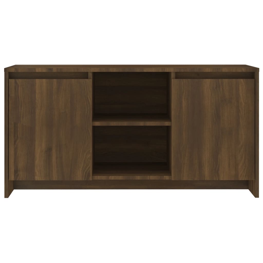 Tv-meubel 102x37,5x52,5 cm bewerkt hout eikenkleurig