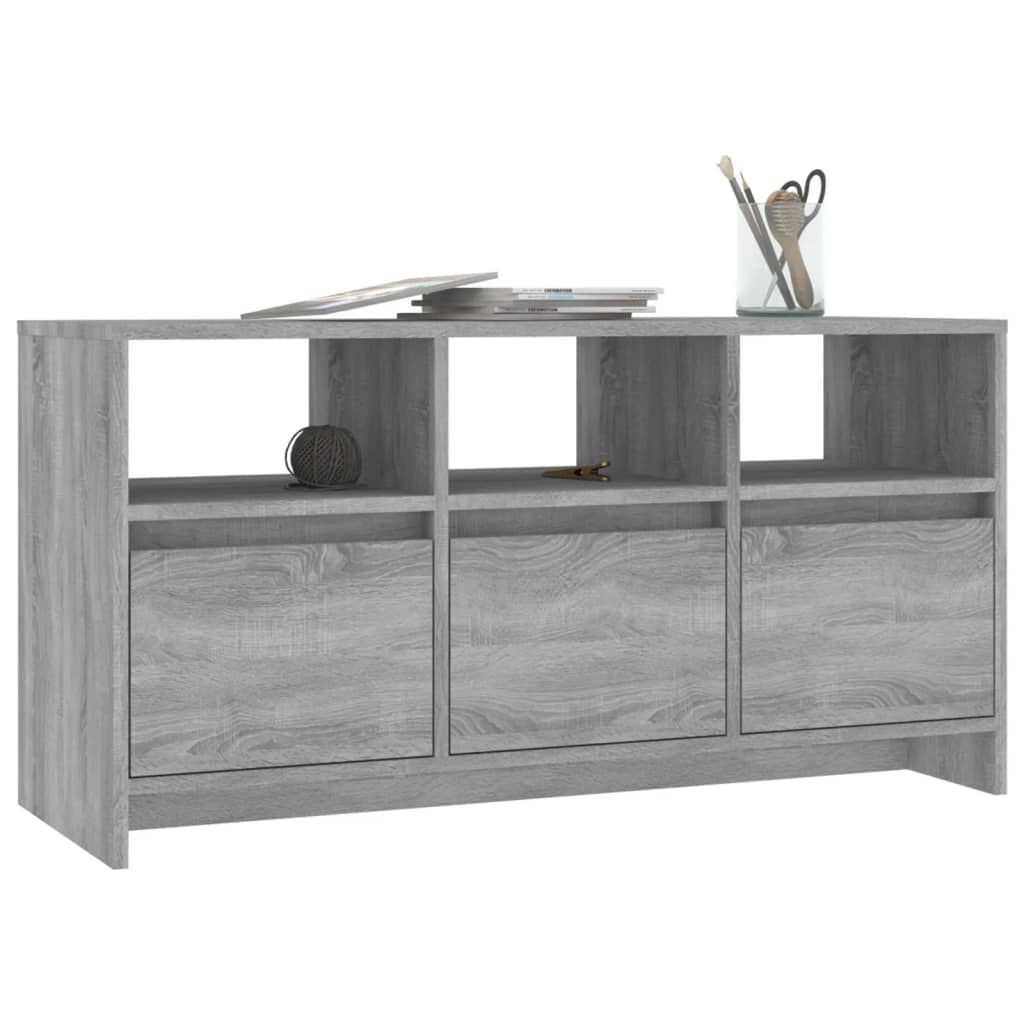 Tv-meubel 102x37,5x52,5 cm bewerkt hout eikenkleurig