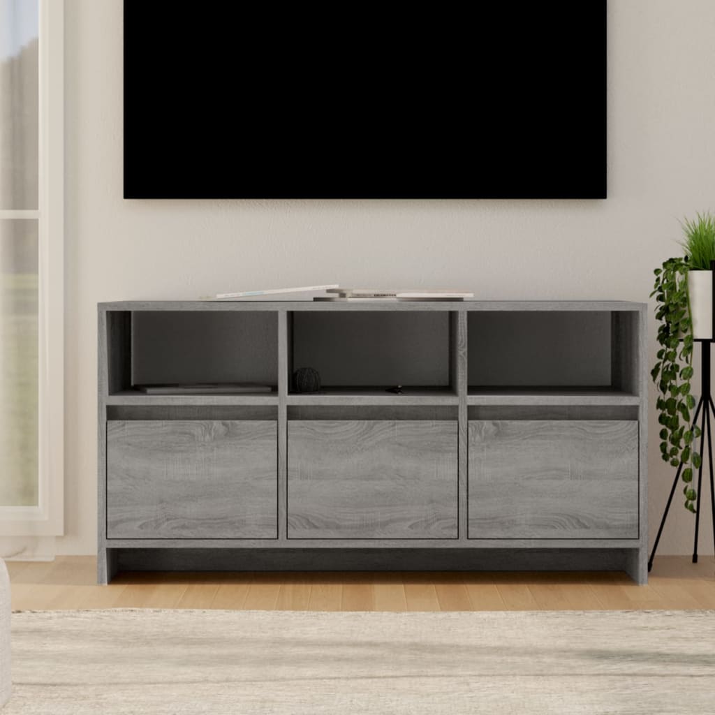 Tv-meubel 102x37,5x52,5 cm bewerkt hout eikenkleurig