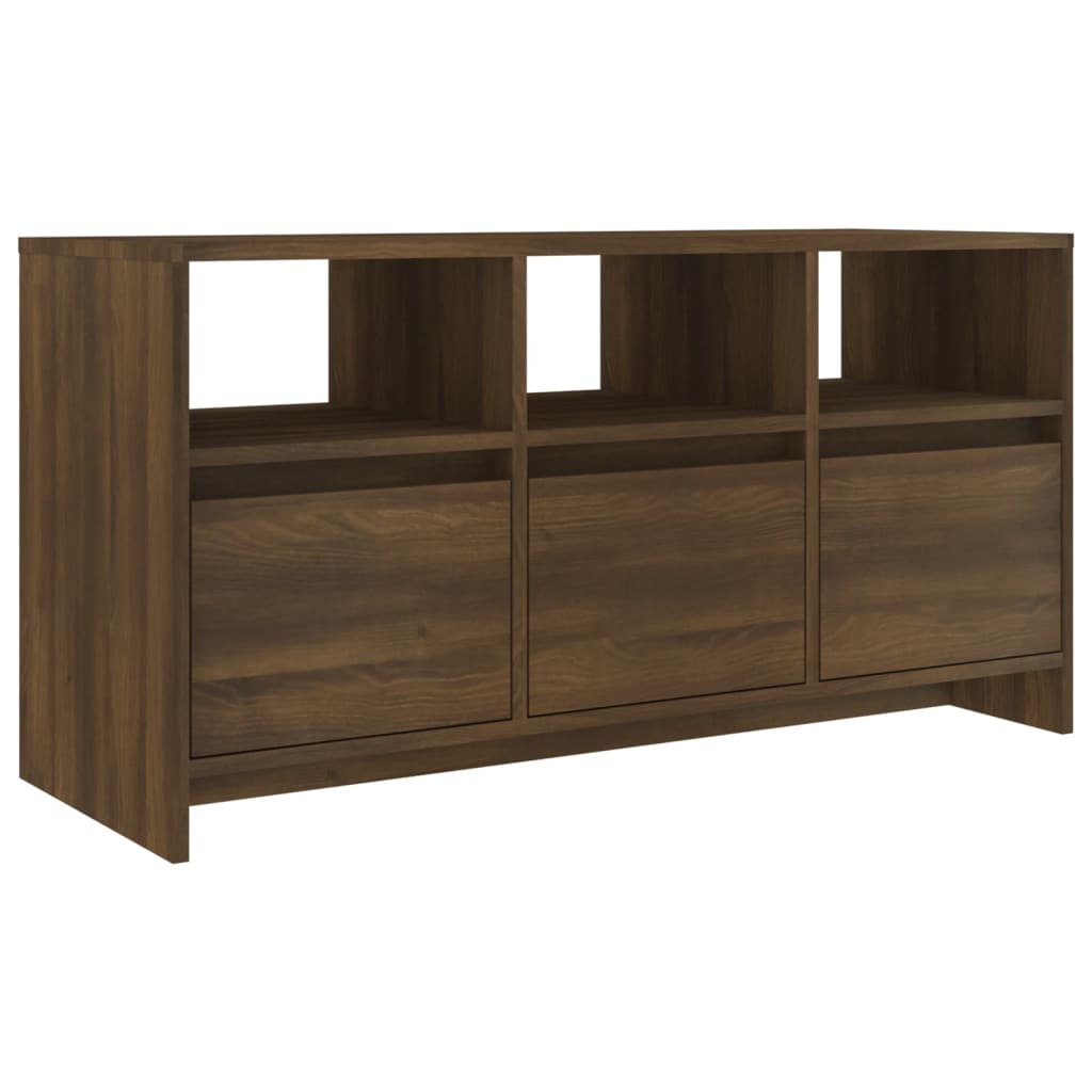 Tv-meubel 102x37,5x52,5 cm bewerkt hout eikenkleurig