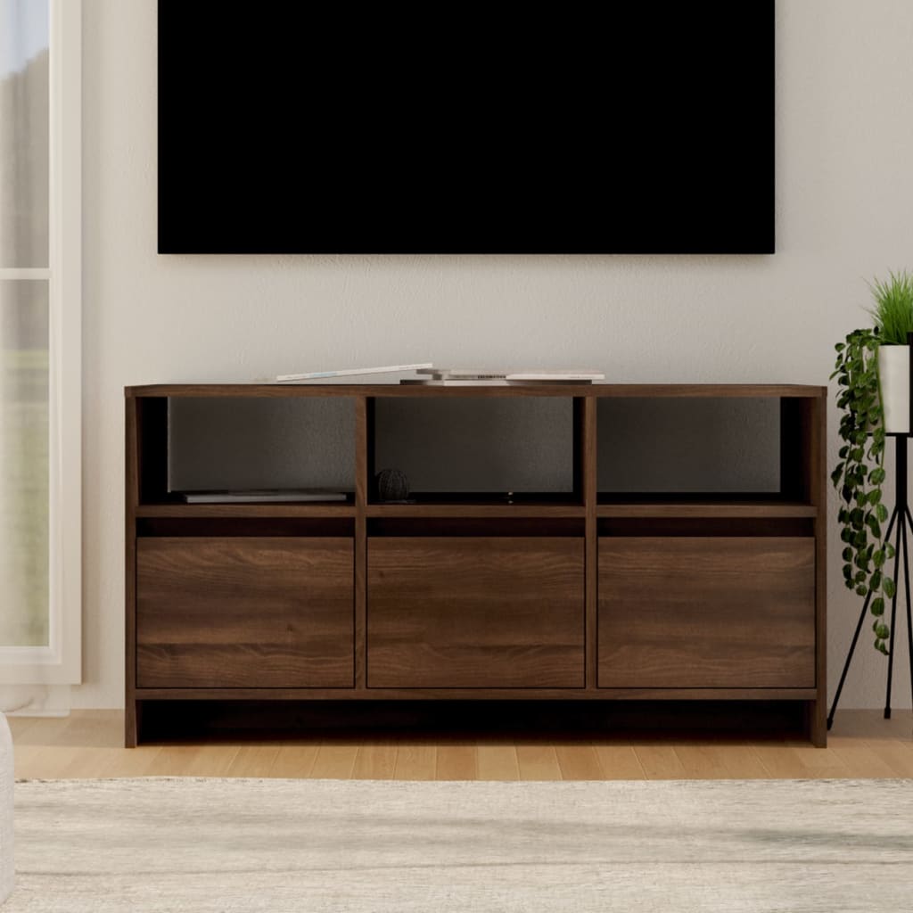 Tv-meubel 102x37,5x52,5 cm bewerkt hout